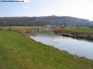 The river Arun looking back to Amberley